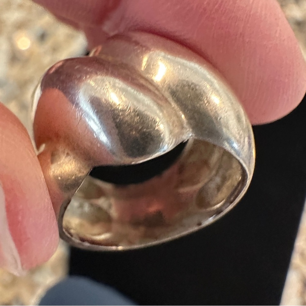 Bold Silver Statement Ring - image 8